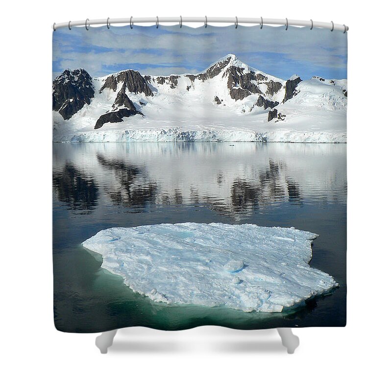 Scenics Shower Curtain featuring the photograph Antarctica Paradise Harbour #2 by Photo, David Curtis