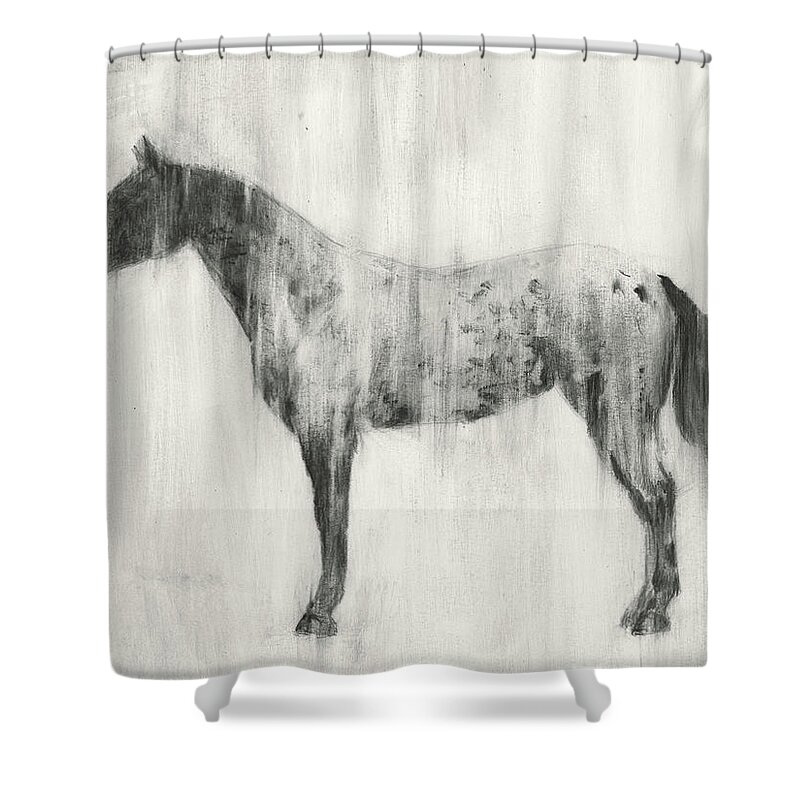 Western Shower Curtain featuring the painting Appaloosa Study II #2 by Ethan Harper