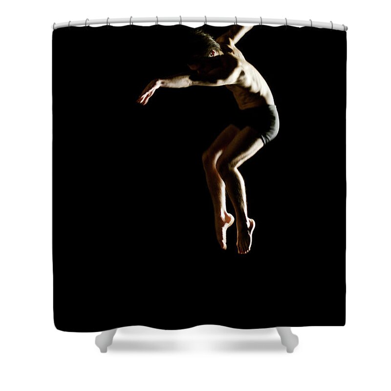 Ballet Dancer Shower Curtain featuring the photograph Ballet And Contemporary Dancers #2 by John Rensten
