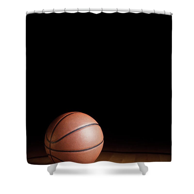 Ball Shower Curtain featuring the photograph Basketball #2 by Garymilner