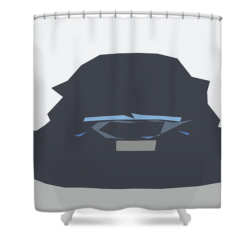 Car Shower Curtain featuring the digital art BMW M3 Performance Package Abstract Design #2 by CarsToon Concept