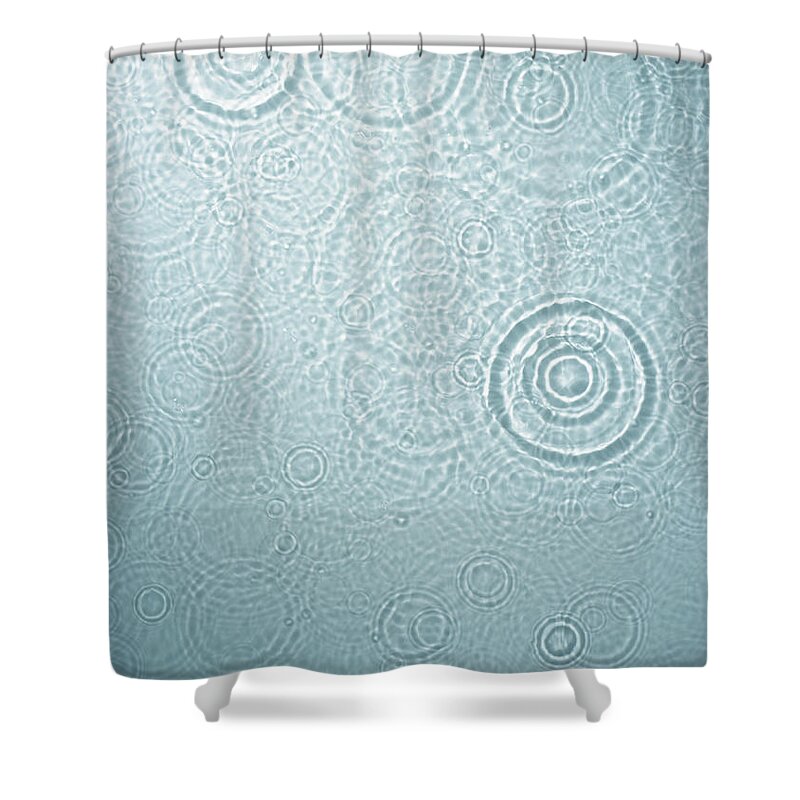 Purity Shower Curtain featuring the photograph Circle Ripples On Water Surface #2 by Paul Taylor