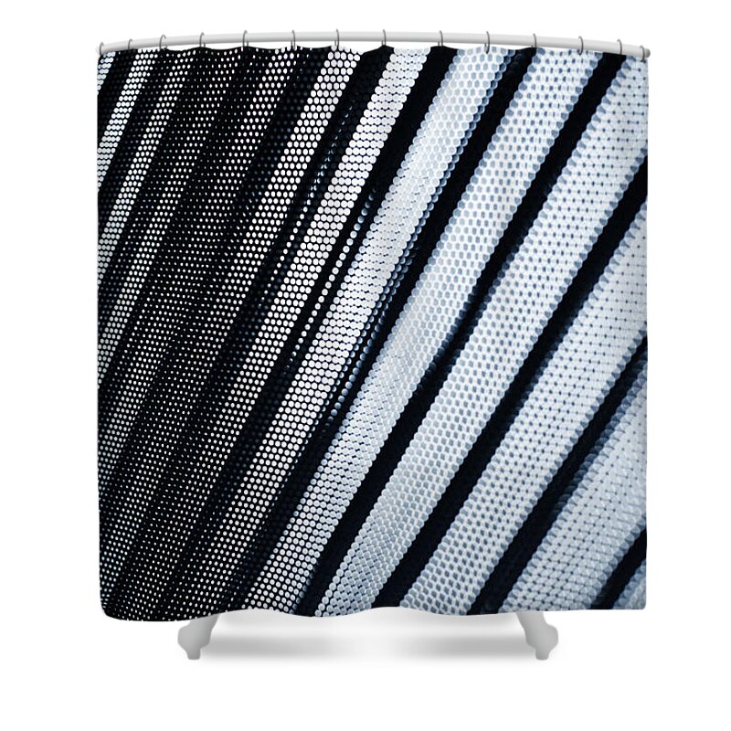 Shadow Shower Curtain featuring the photograph Close-up Of Abstract Lined Pattern #2 by Ralf Hiemisch