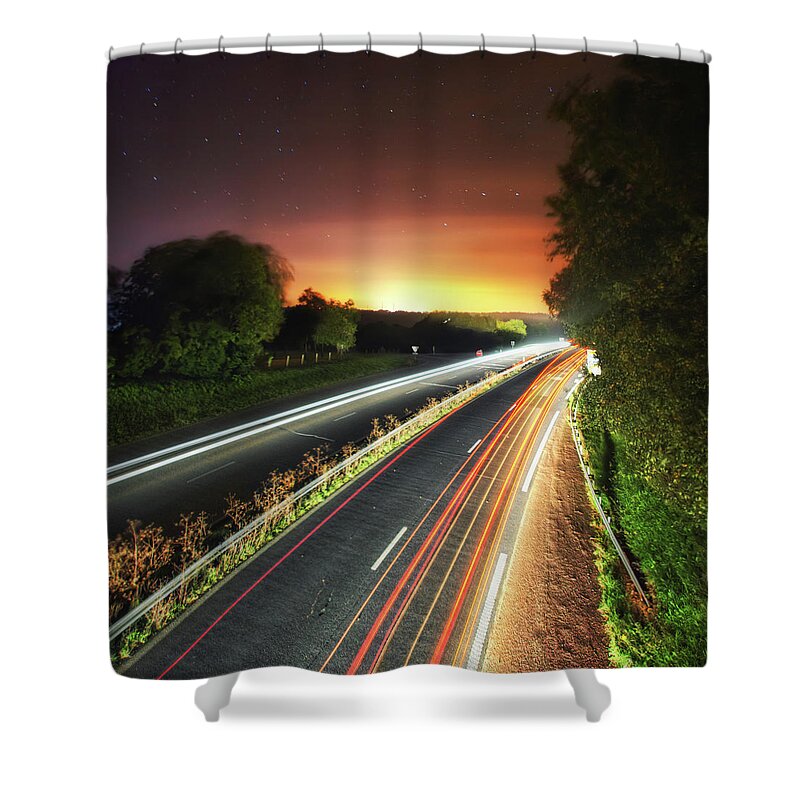 Land Vehicle Shower Curtain featuring the photograph 2 Fast 2 Furious by Haaghun
