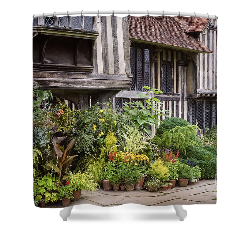 Golden Shower Curtain featuring the photograph Great Dixter House and Gardens by Perry Rodriguez