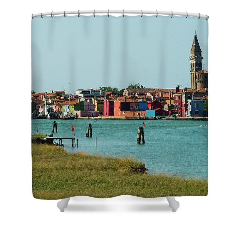 Tranquility Shower Curtain featuring the photograph Italy, Venice, Burano Island #2 by Aldo Pavan