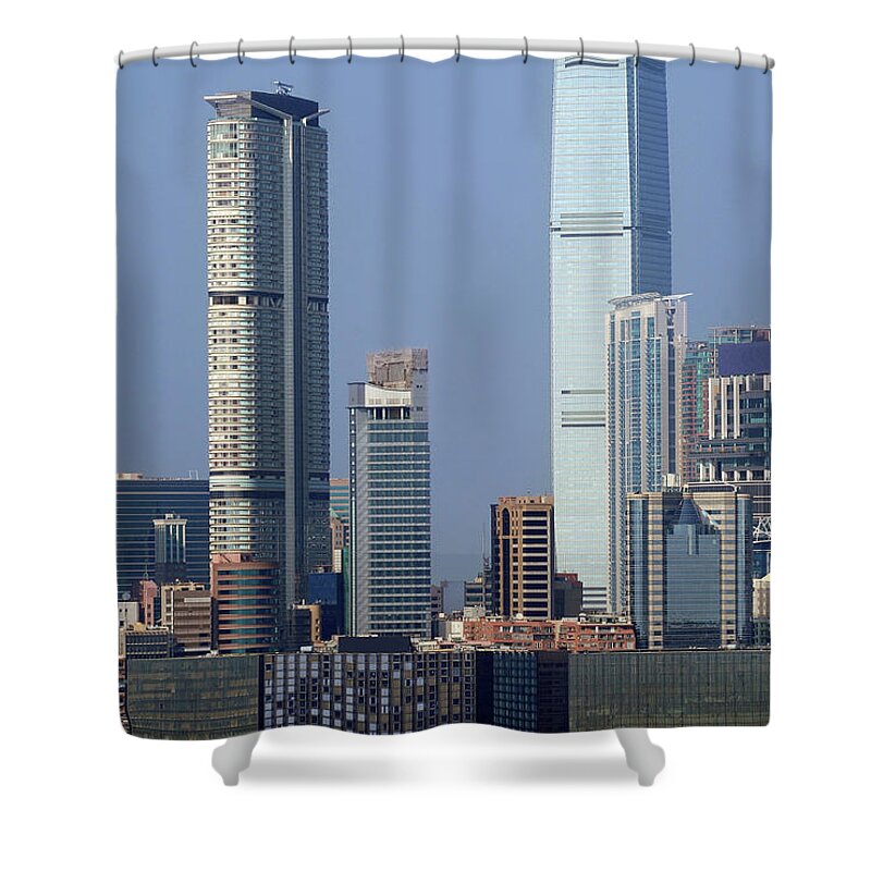 Clear Sky Shower Curtain featuring the photograph Kowloon West #2 by Joe Chen Photography