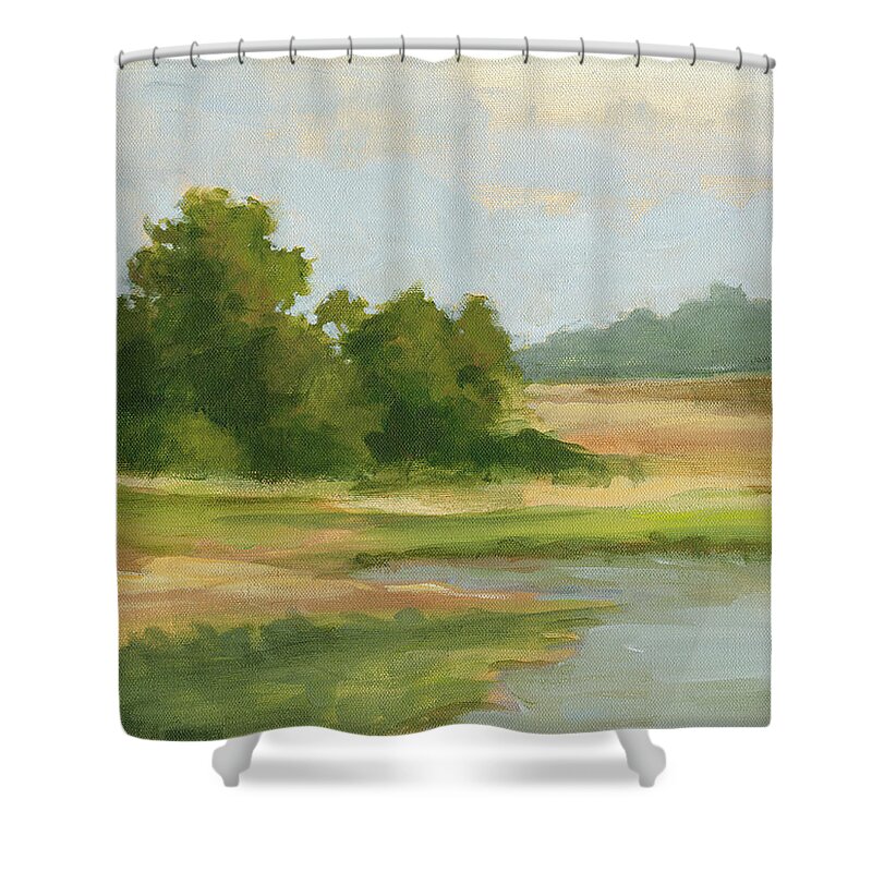 Landscapes Shower Curtain featuring the painting Spring Light II by Ethan Harper