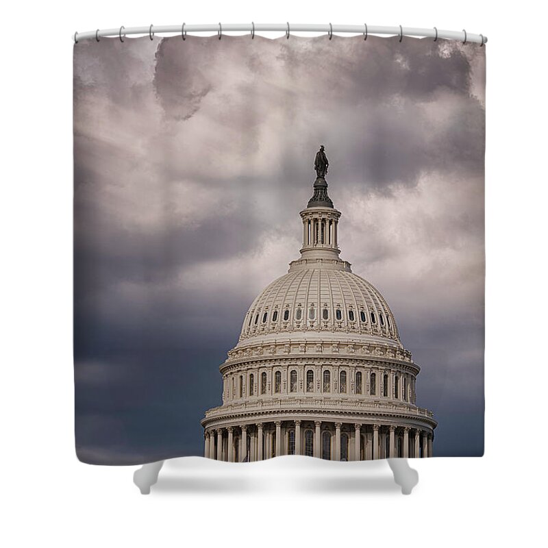 Washington Dc Shower Curtain featuring the photograph Storm Brewing #2 by Robert Fawcett