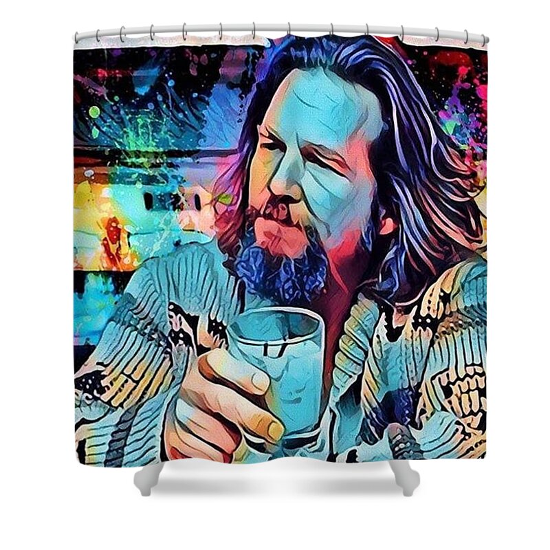 The Big Lebowski Shower Curtain featuring the photograph The Dude #1 by Rob Hans