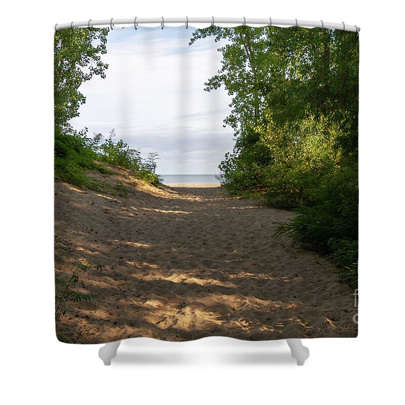 Sand Shower Curtain featuring the photograph To the Beach #2 by William Norton