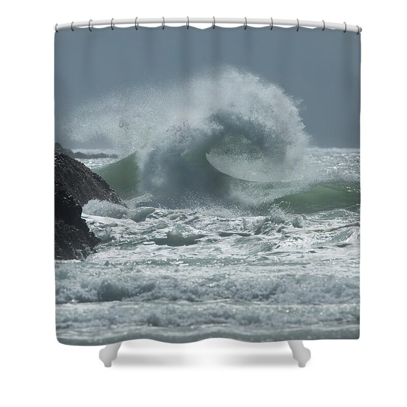 Photography Shower Curtain featuring the photograph Waves In The Pacific Ocean, Coral Sea #2 by Panoramic Images