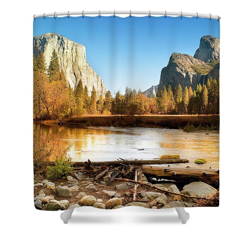 Scenics Shower Curtain featuring the photograph Yosemite National Park , California #2 by Pgiam