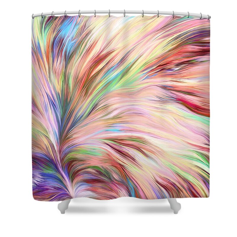Digital Painting Shower Curtain featuring the digital art 2019.4 #20194 by Matthew Lindley