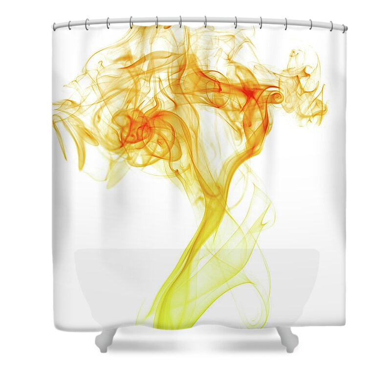 Curve Shower Curtain featuring the photograph Abstract Smoke #3 by Yai112