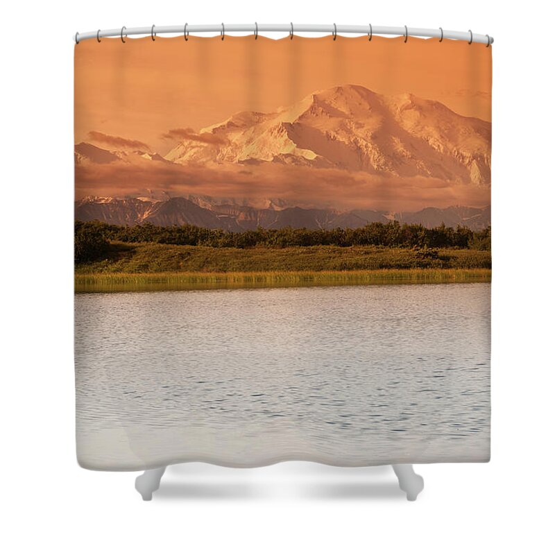 Scenics Shower Curtain featuring the photograph Denali Np Landscape With Denali #3 by John Elk