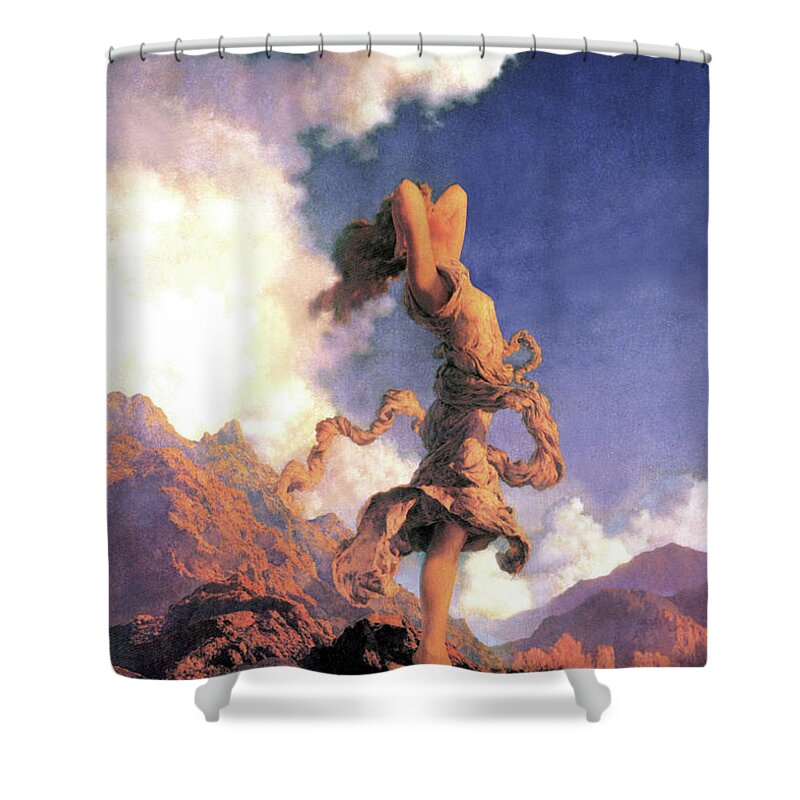 Clouds Shower Curtain featuring the painting Ecstasy by Maxfield Parrish