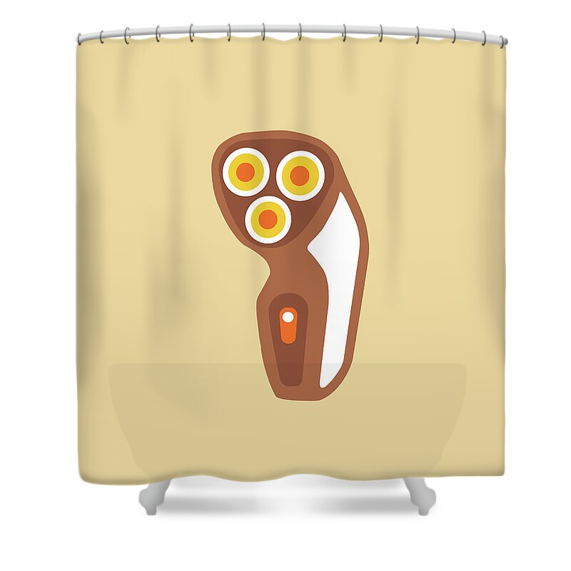Electric Razor Shower Curtains