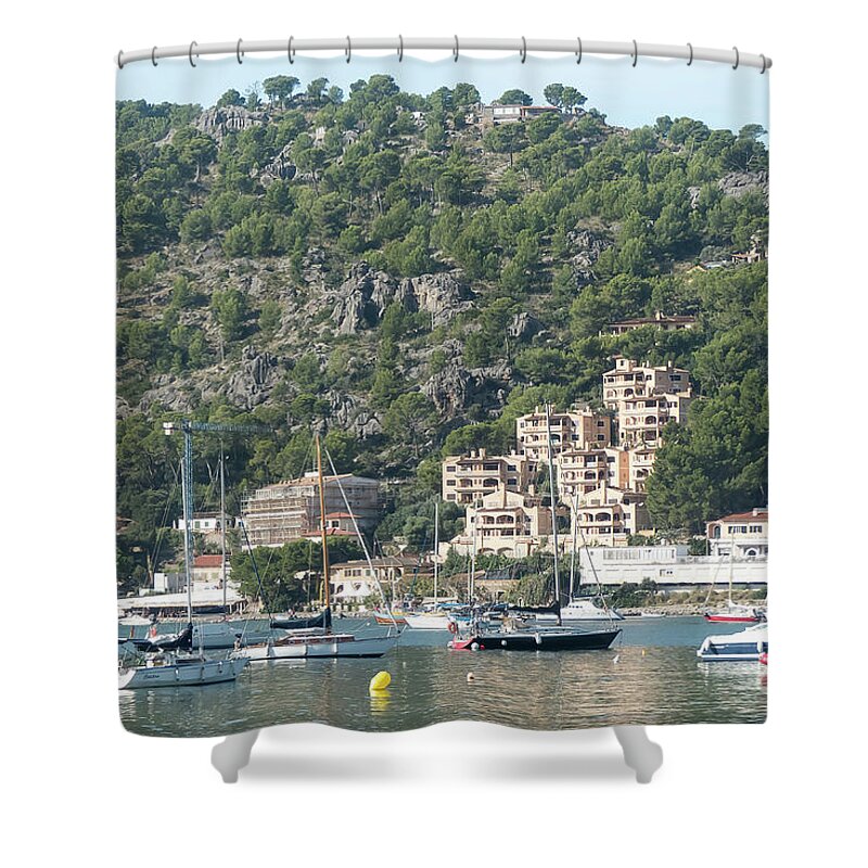 Balearic Islands Shower Curtain featuring the photograph Port de Soller #3 by Rod Jones