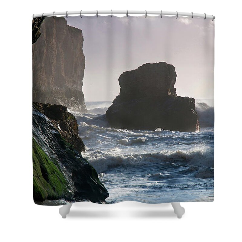 Scenics Shower Curtain featuring the photograph Rustic Davenport Coast #3 by Mitch Diamond