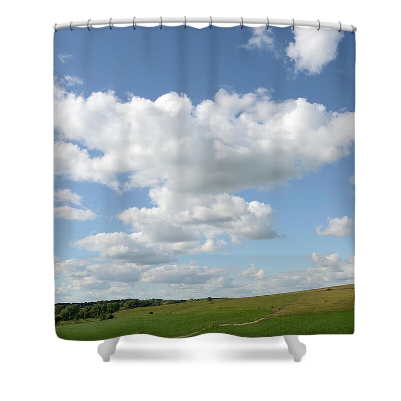 Scenics Shower Curtain featuring the photograph South Dakota Landscape #3 by Rivernorthphotography