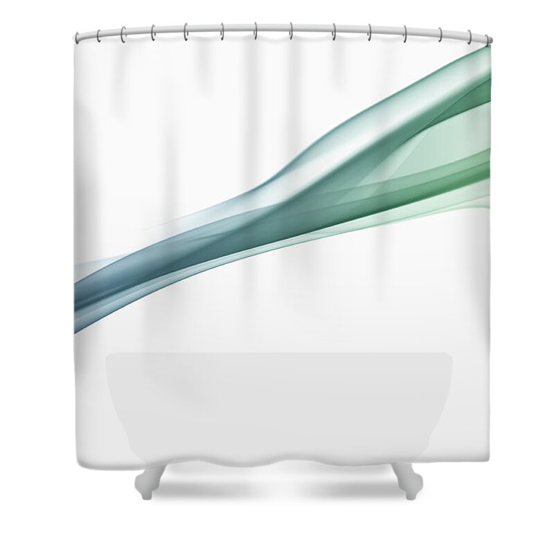 Curve Shower Curtain featuring the photograph Abstract Smoke #4 by Duxx