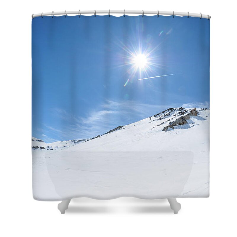 Scenics Shower Curtain featuring the photograph High Mountain Landscape In Sunny Day #4 by Mmac72