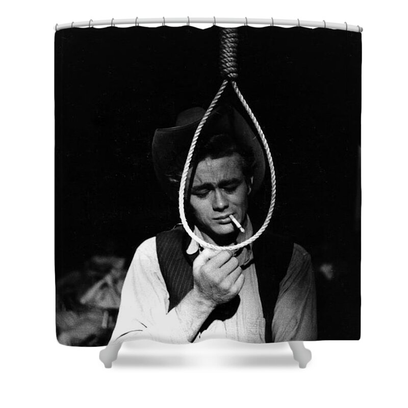 Actor Shower Curtain featuring the photograph James Dean #4 by Sanford Roth
