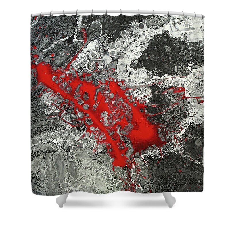  Shower Curtain featuring the painting Creper Anima by Embrace The Matrix