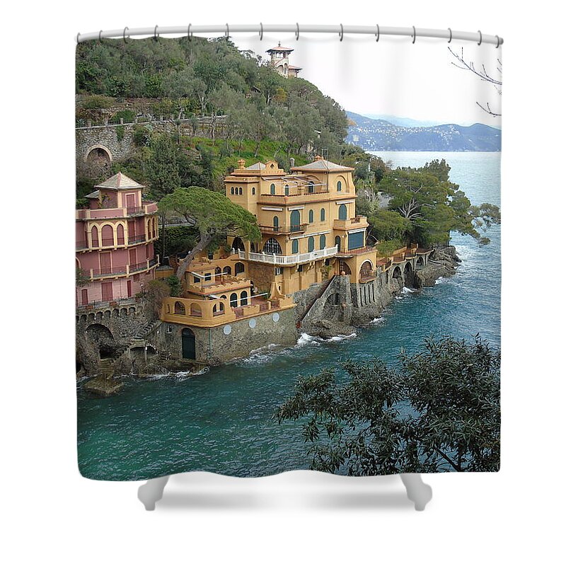 Portofino Shower Curtain featuring the photograph Portofino #4 by Yohana Negusse