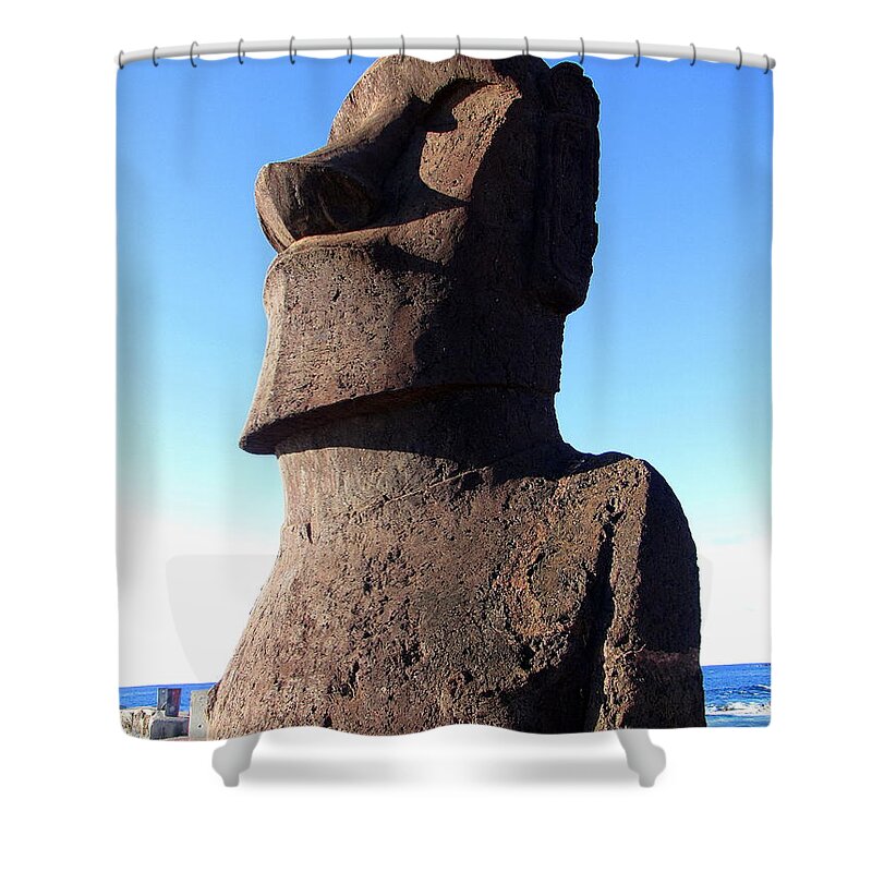 Easter Island Chile Shower Curtain featuring the photograph Easter Island Chile #49 by Paul James Bannerman