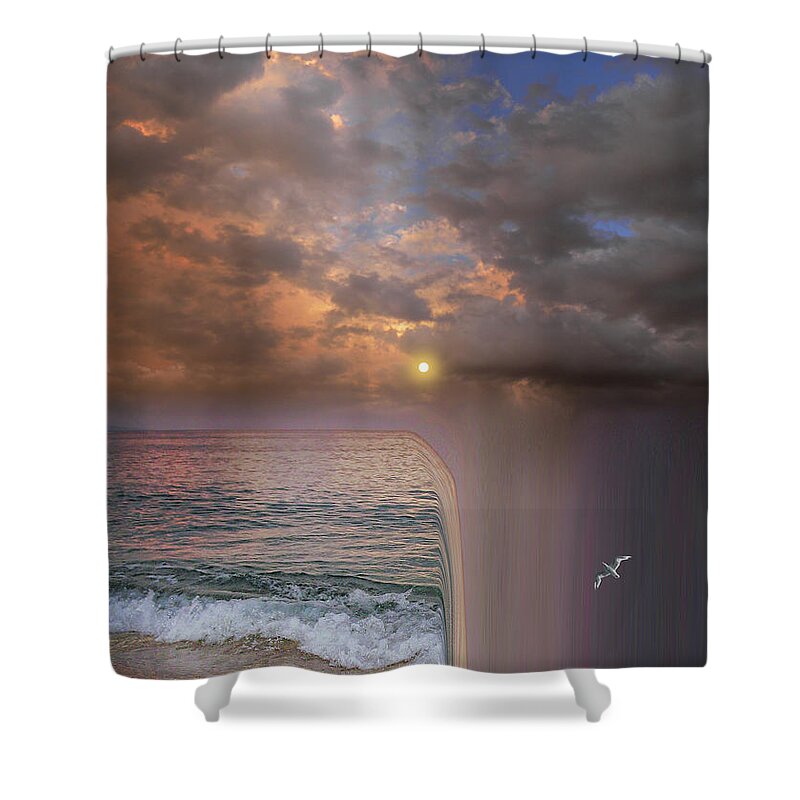 Ocean Shower Curtain featuring the photograph 4923 by Peter Holme III