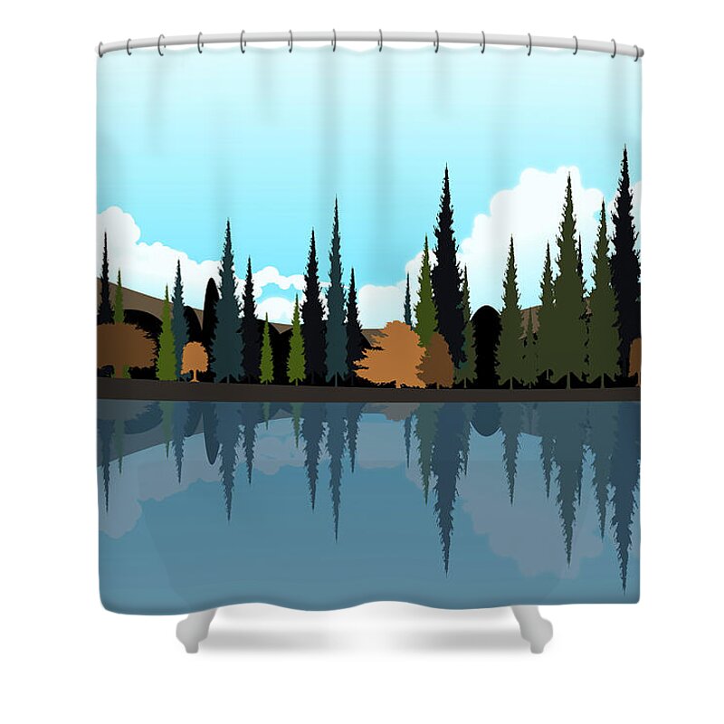Chinese Culture Shower Curtain featuring the digital art China Scenics #5 by Best View Stock