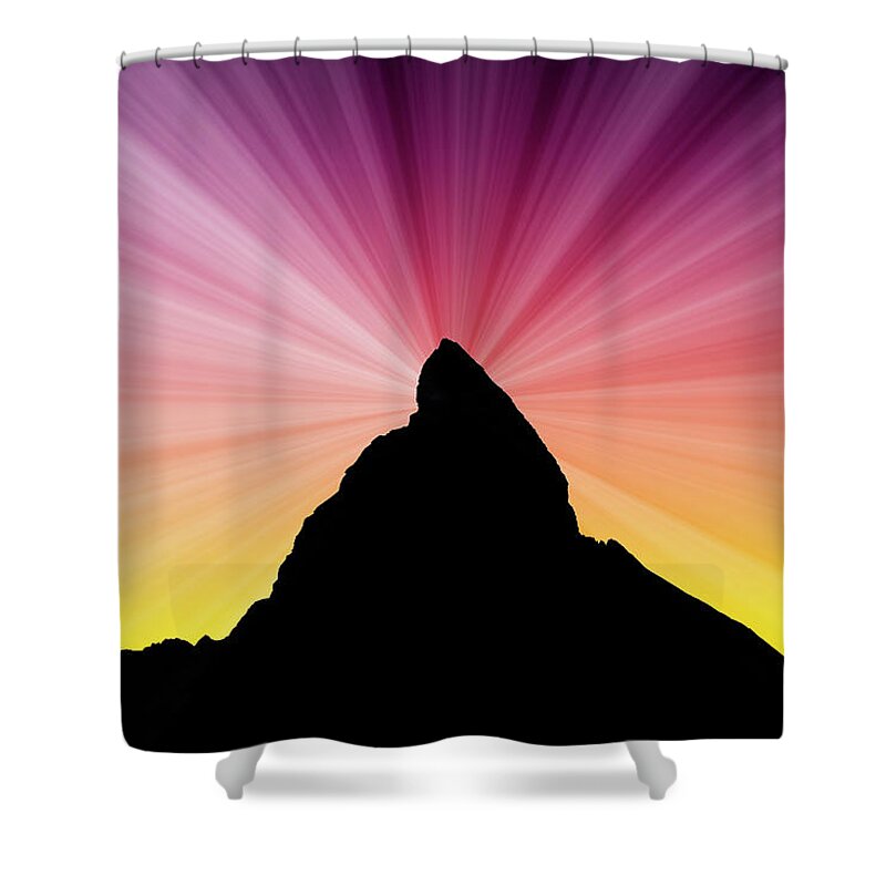 Scenics Shower Curtain featuring the photograph Matterhorn #6 by Raimund Linke