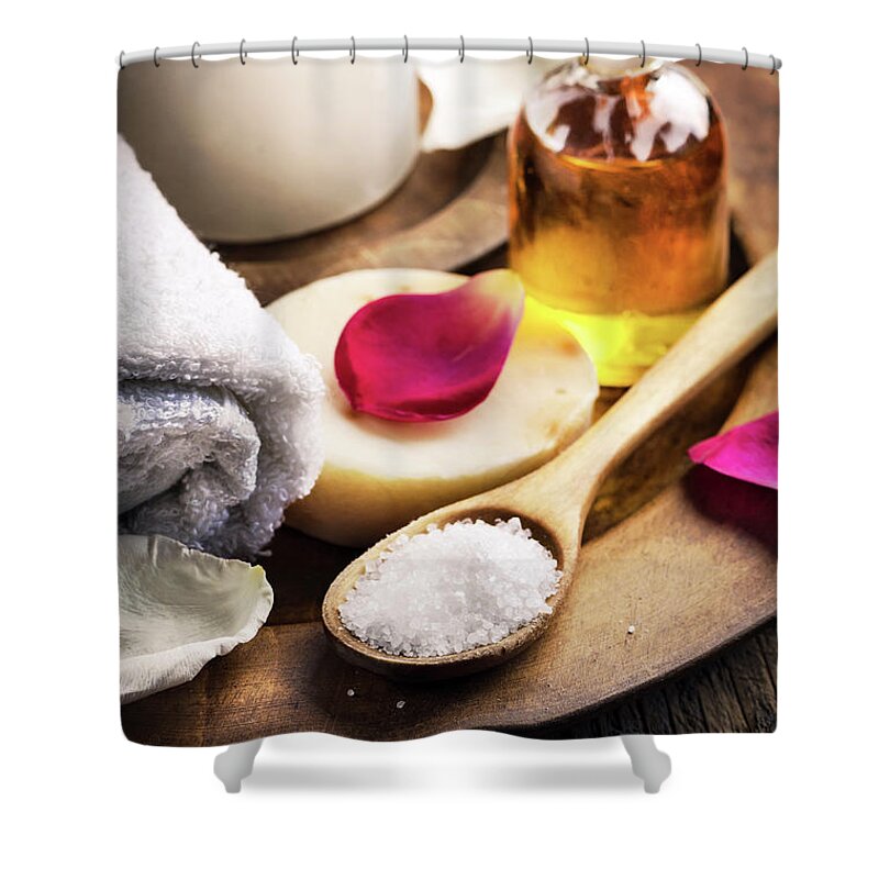 Spa Shower Curtain featuring the photograph Spa Concept #6 by Jelena Jovanovic
