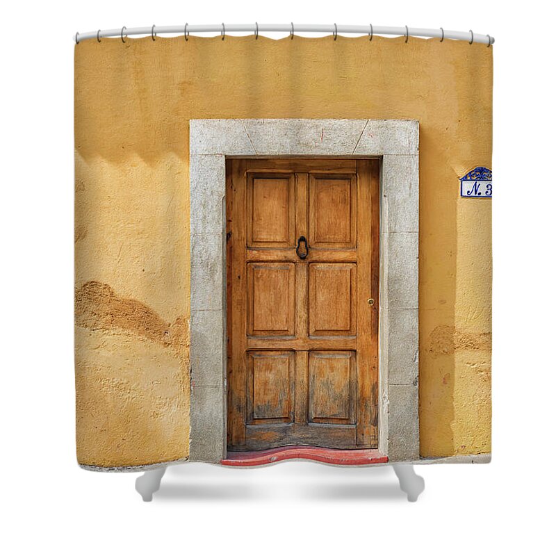 Antigua Shower Curtain featuring the photograph Architectural detail at the colonial house in Antigua Guatemala. #7 by Marek Poplawski