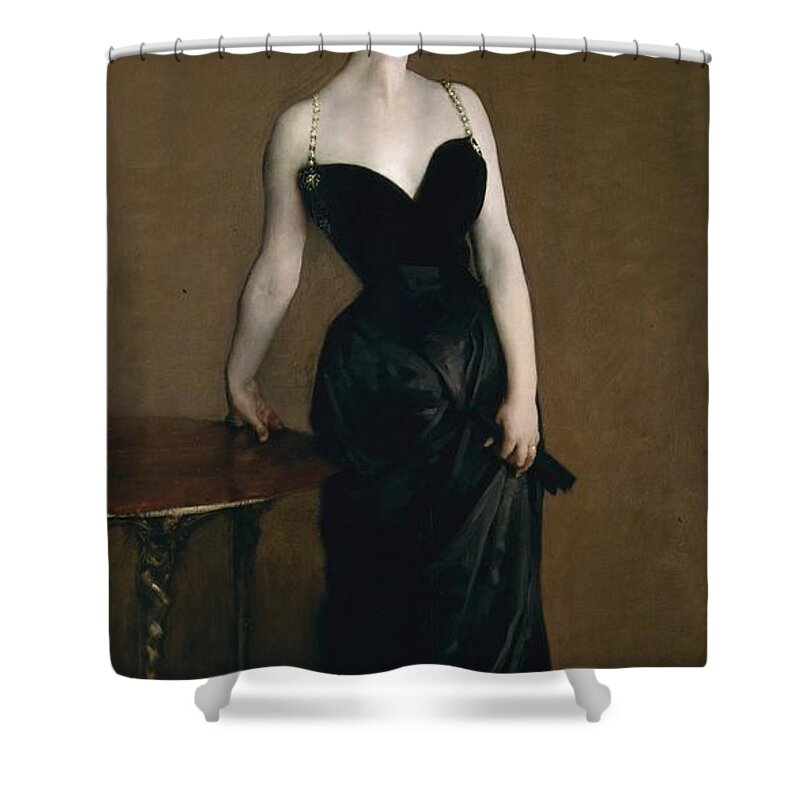 Portrait Shower Curtain featuring the painting Madame X by John Singer Sargent
