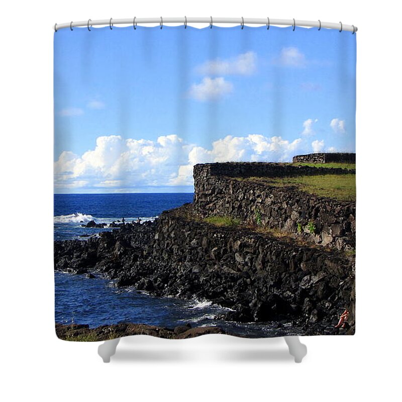 Easter Island Chile Shower Curtain featuring the photograph Easter Island Chile #78 by Paul James Bannerman