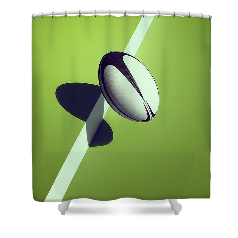 Newcraft Shower Curtain featuring the photograph Sports Shadow #9 by Kelvin Murray