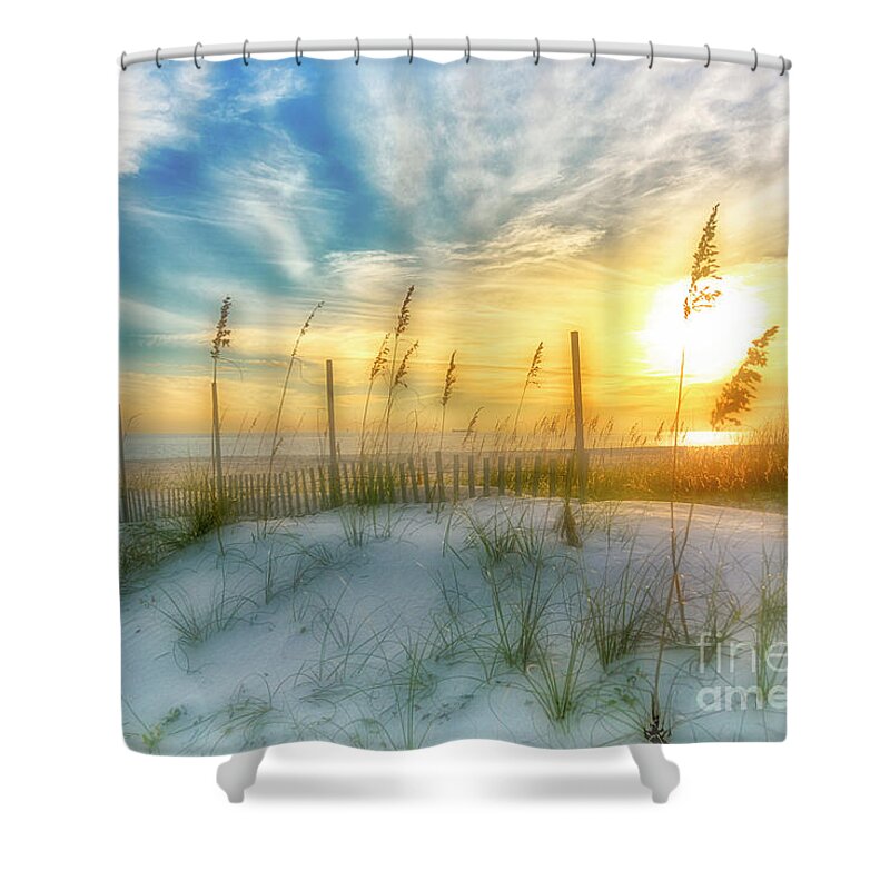 Alabama Shower Curtain featuring the photograph A Beach Dream by Ken Johnson