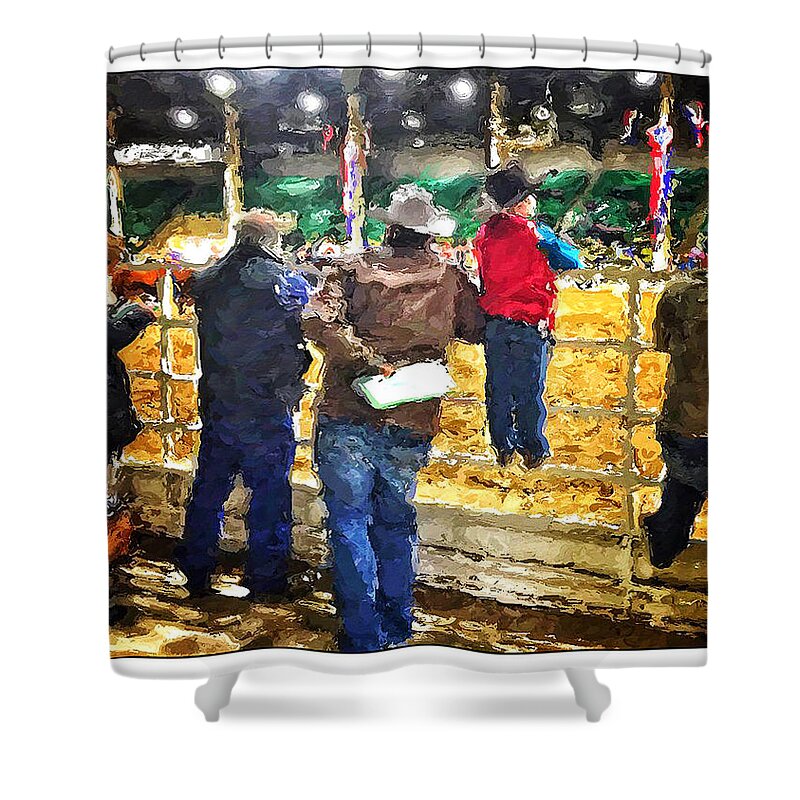 Western Stock Show Shower Curtain featuring the photograph A Day At The Stock Show by Peggy Dietz