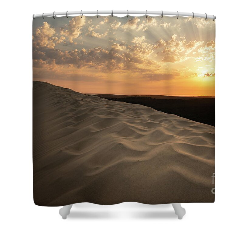 Aeolian Landform Shower Curtain featuring the photograph A Peaceful Moment by Hannes Cmarits