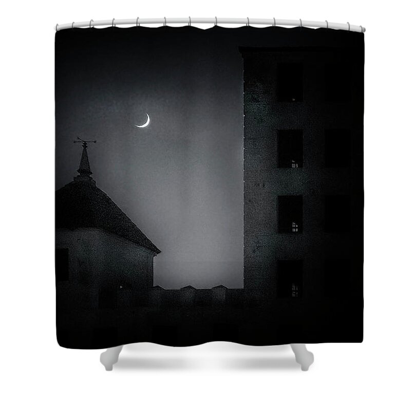 Photography By Denise Dube Shower Curtain featuring the photograph A Peak Through The Dark by Denise Dube