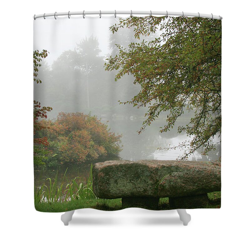 Maine Shower Curtain featuring the photograph A Place of Serenity by Kevin Schwalbe