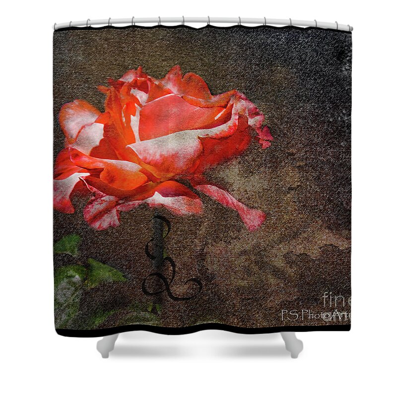 Rose Shower Curtain featuring the digital art A Rose by..... by Deb Nakano