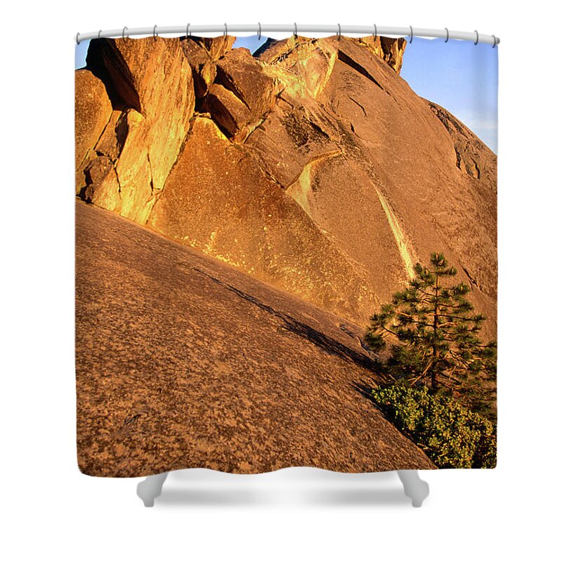 Scenics Shower Curtain featuring the photograph A View Of Moro Rock, In The Sequoia by John Elk