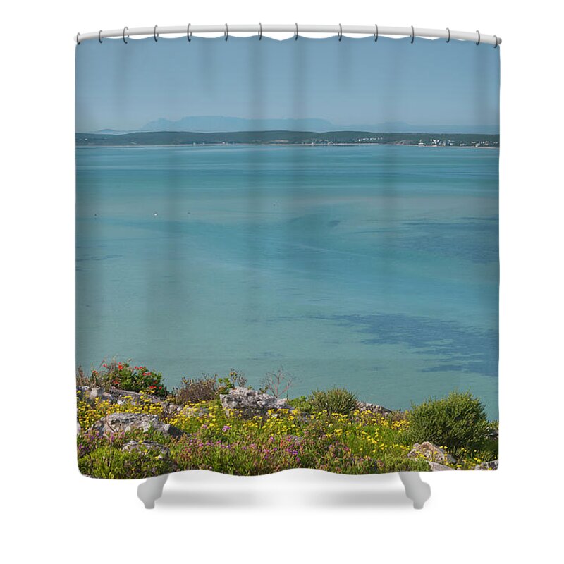Scenics Shower Curtain featuring the photograph A View Of Table Mountain As Seen From by Anthony Grote