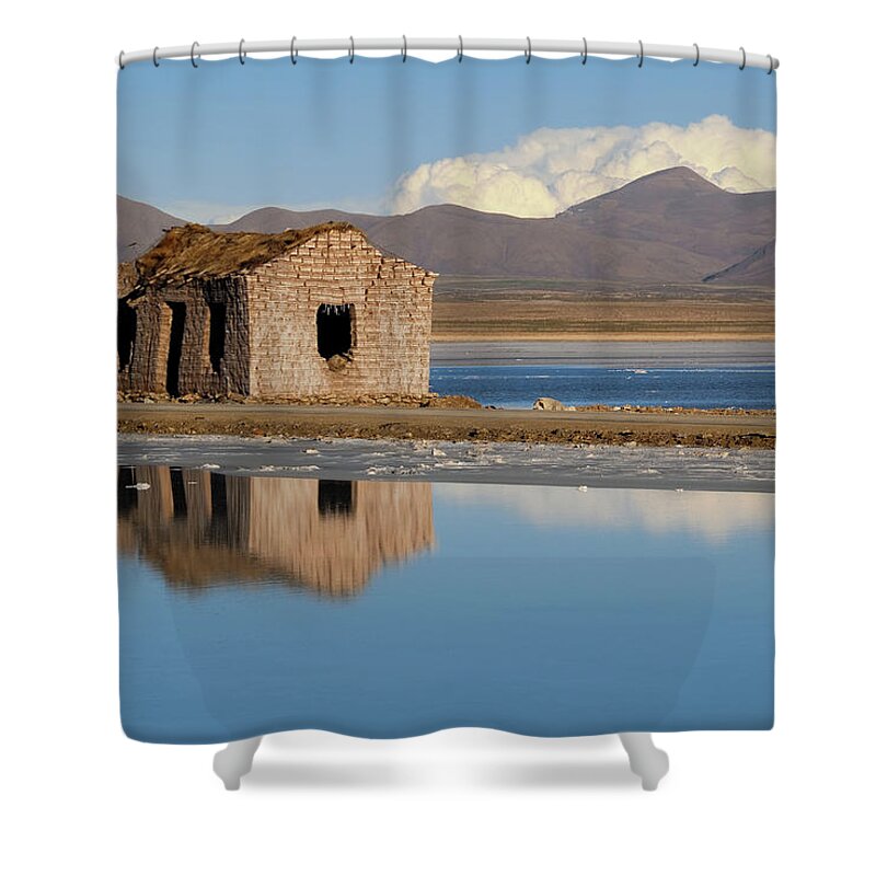 Bolivia Shower Curtain featuring the photograph Abandoned House by Dan Wiklund