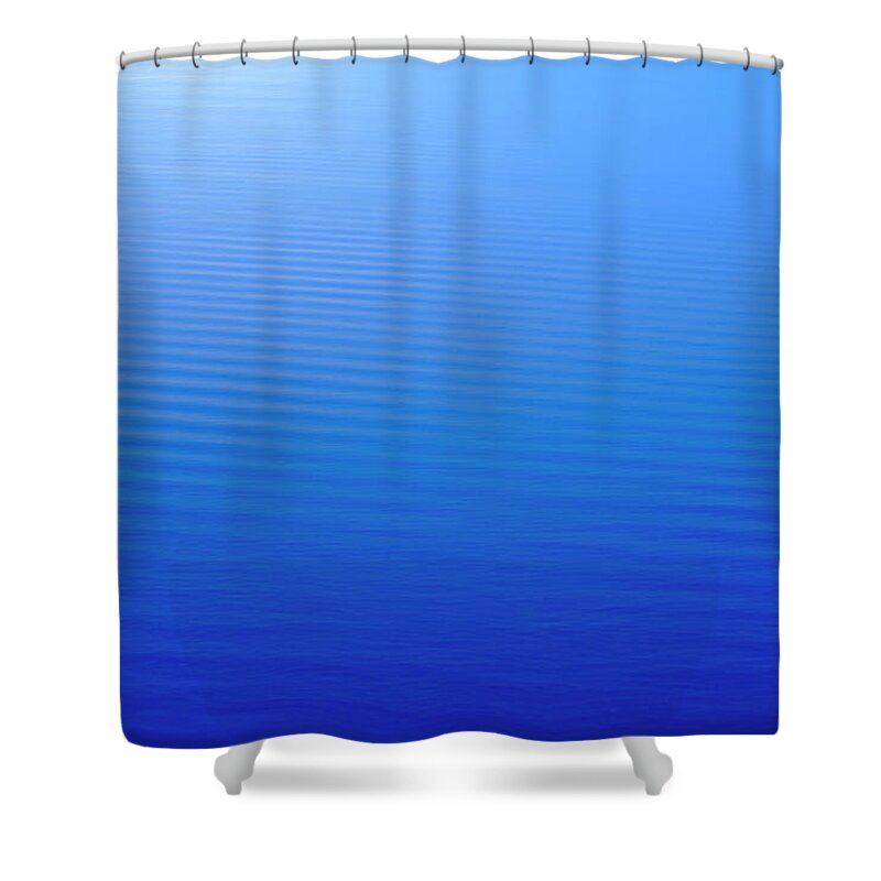 Cool Attitude Shower Curtain featuring the photograph Abstract Blue Water Background With by Hanis
