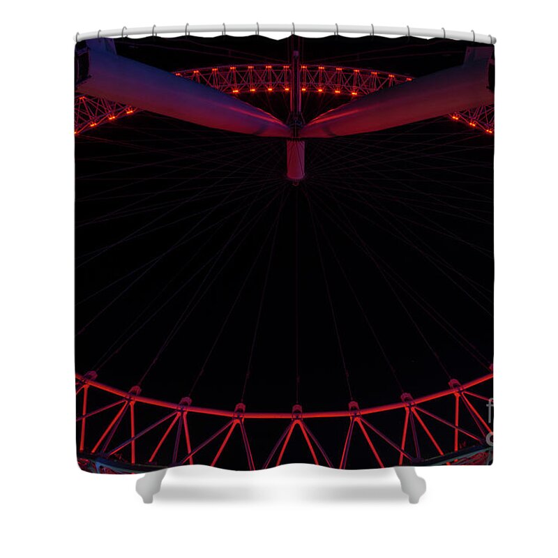 London Eye Shower Curtain featuring the photograph Abstract eye by Steev Stamford